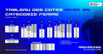 Tableau d'affichage des resultats d un match de dek hockey junior